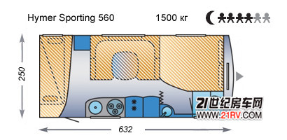 德国Hymer拖挂式A型Sporting系列HSP 465房车