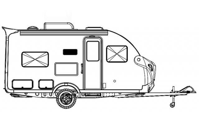 飞神全新探索者f530-Ⅰ拖挂房车设计草图曝光