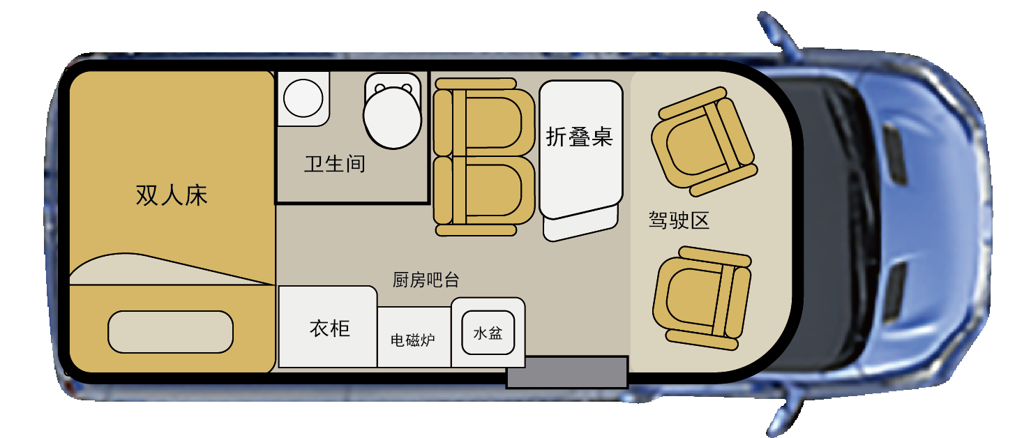 房车布局平面图图片